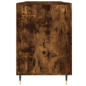 vidaXL Schreibtisch Räuchereiche 140x50x75 cm Holzwerkstoff