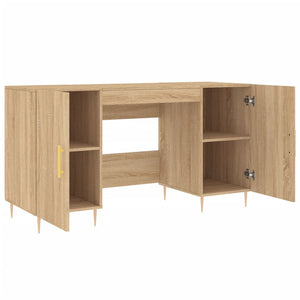 vidaXL Schreibtisch Sonoma-Eiche 140x50x75 cm Holzwerkstoff