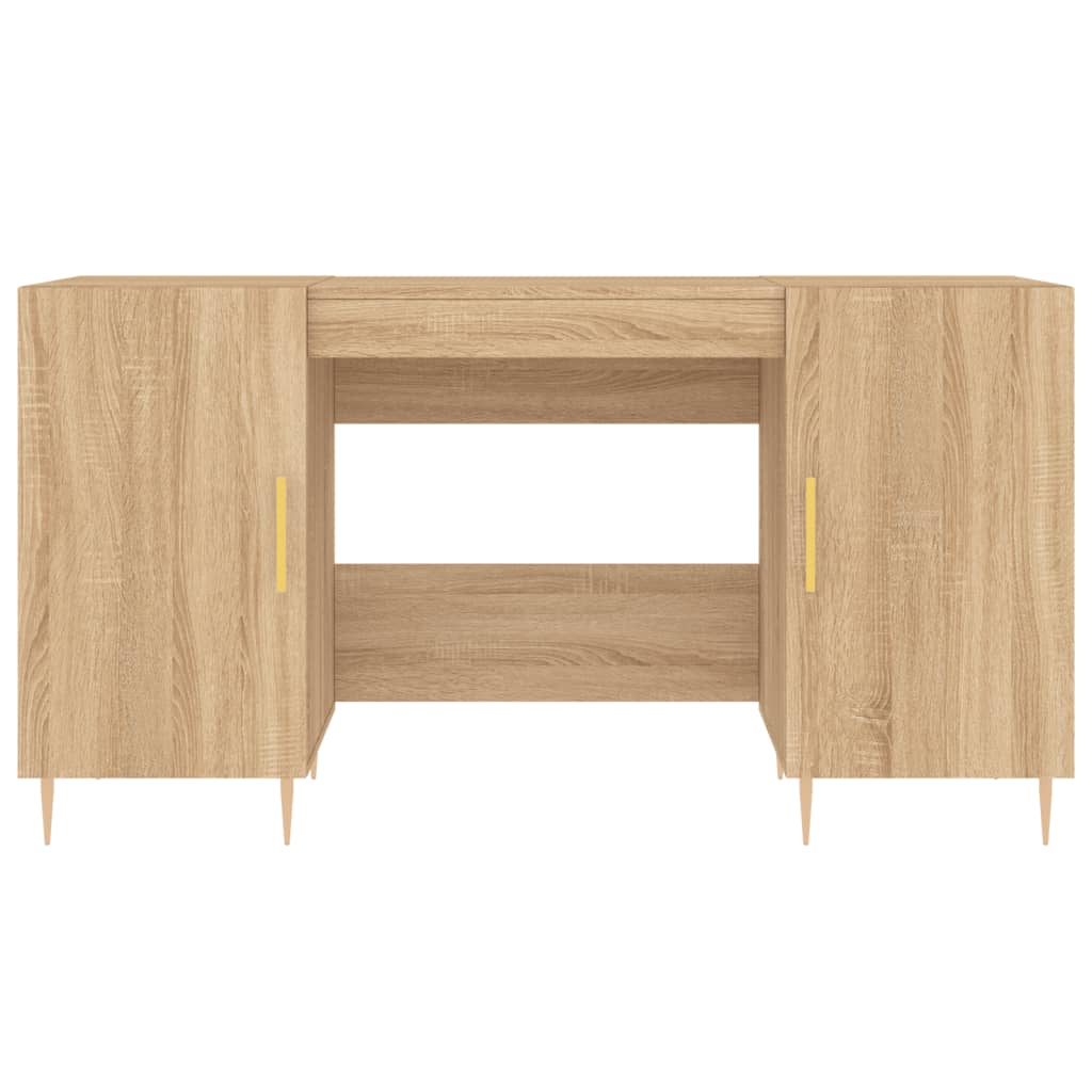 vidaXL Schreibtisch Sonoma-Eiche 140x50x75 cm Holzwerkstoff