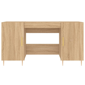 vidaXL Schreibtisch Sonoma-Eiche 140x50x75 cm Holzwerkstoff