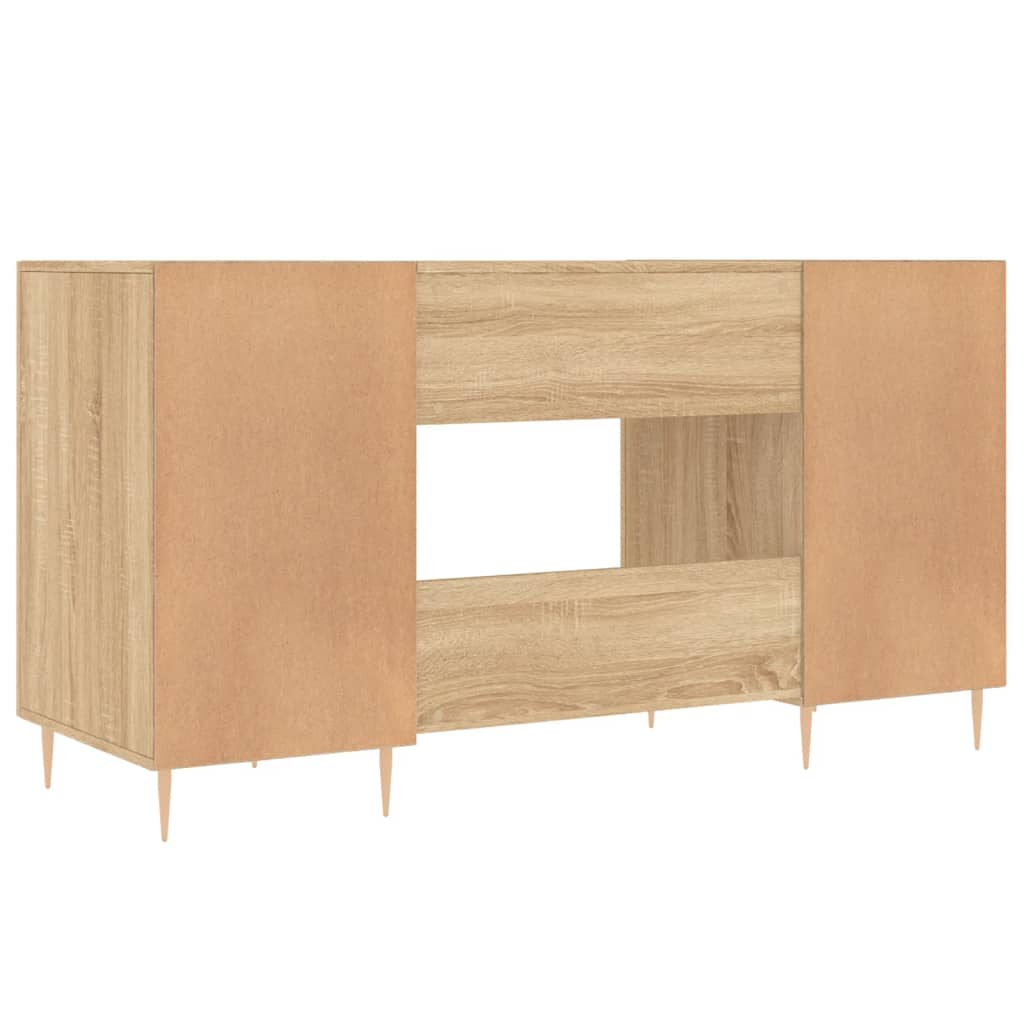 vidaXL Schreibtisch Sonoma-Eiche 140x50x75 cm Holzwerkstoff