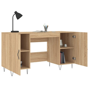 vidaXL Schreibtisch Sonoma-Eiche 140x50x75 cm Holzwerkstoff