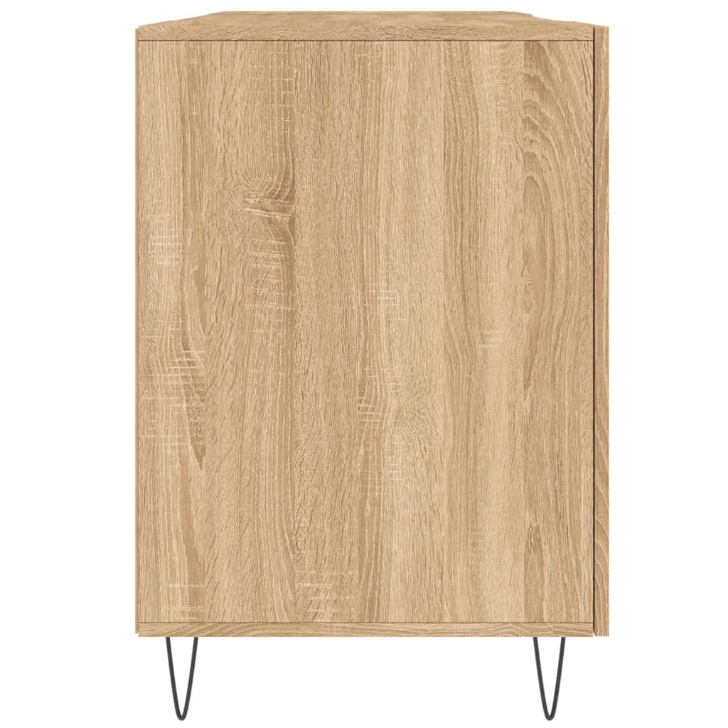 vidaXL Schreibtisch Sonoma-Eiche 140x50x75 cm Holzwerkstoff