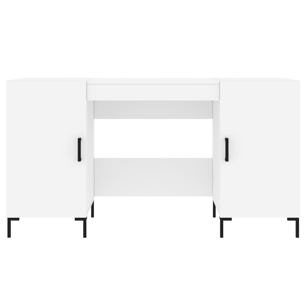 vidaXL Schreibtisch Weiß 140x50x75 cm Holzwerkstoff
