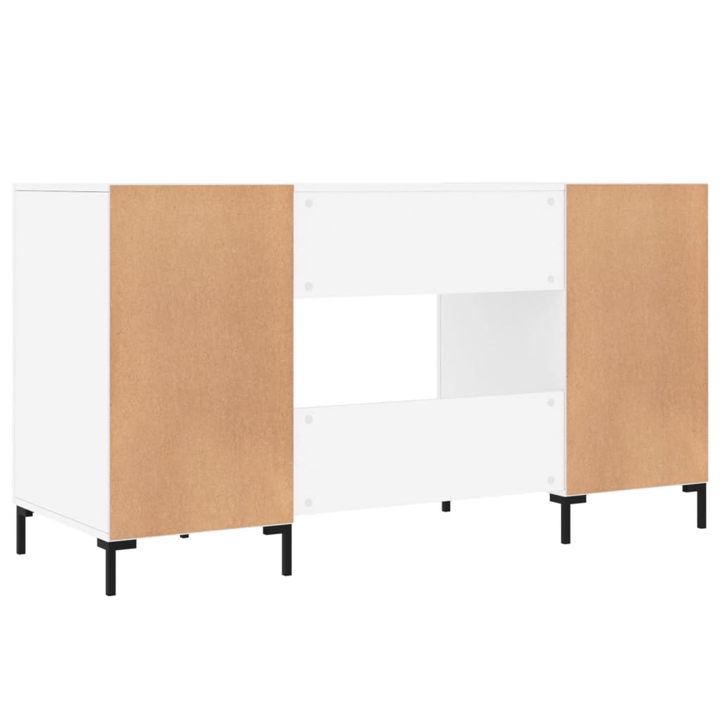 vidaXL Schreibtisch Weiß 140x50x75 cm Holzwerkstoff