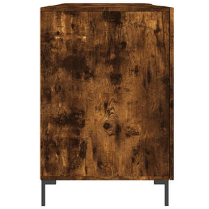 vidaXL Schreibtisch Räuchereiche 140x50x75 cm Holzwerkstoff