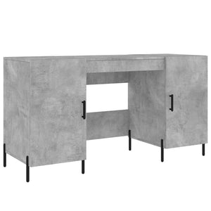 vidaXL Schreibtisch Betongrau 140x50x75 cm Holzwerkstoff