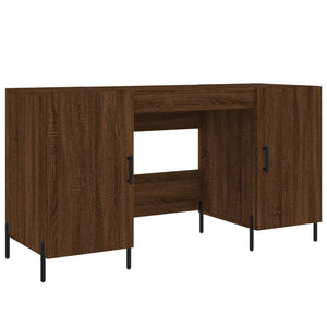 vidaXL Schreibtisch Braun Eichen-Optik 140x50x75 cm Holzwerkstoff