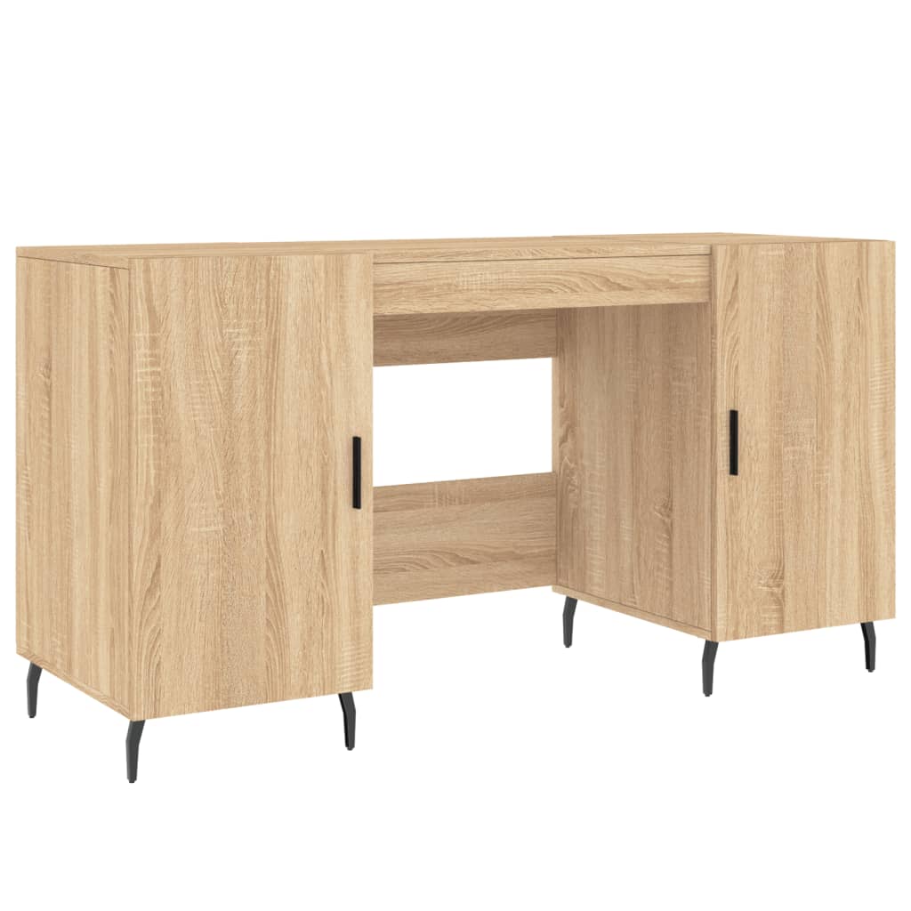 vidaXL Schreibtisch Sonoma-Eiche 140x50x75 cm Holzwerkstoff