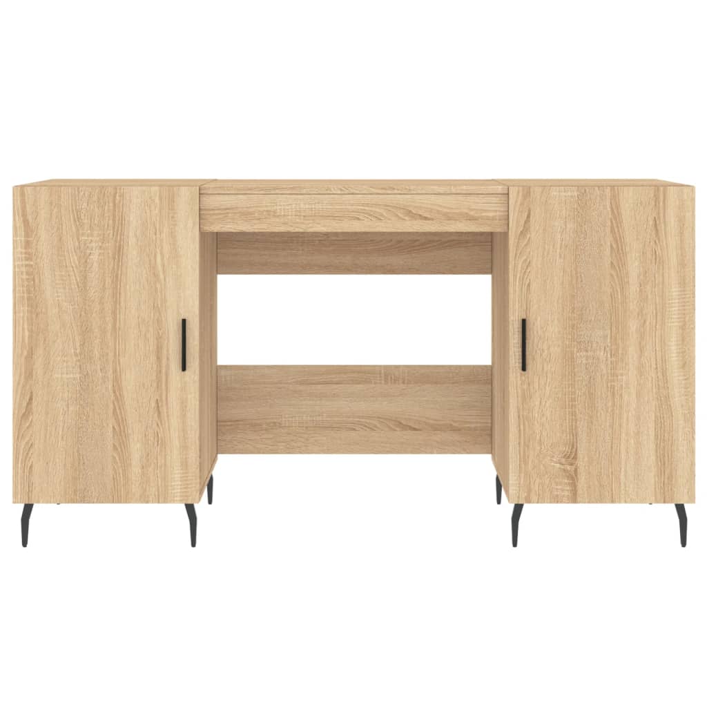 vidaXL Schreibtisch Sonoma-Eiche 140x50x75 cm Holzwerkstoff