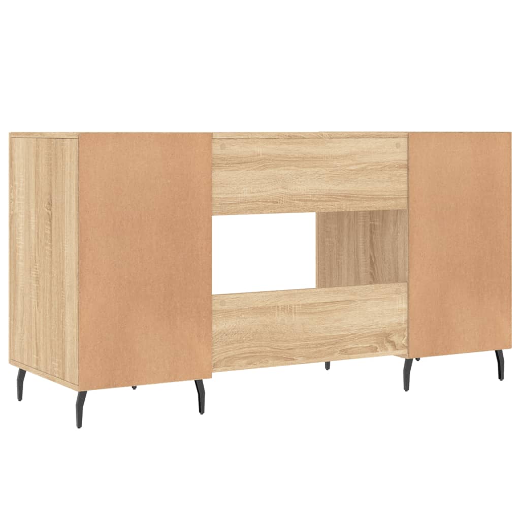 vidaXL Schreibtisch Sonoma-Eiche 140x50x75 cm Holzwerkstoff