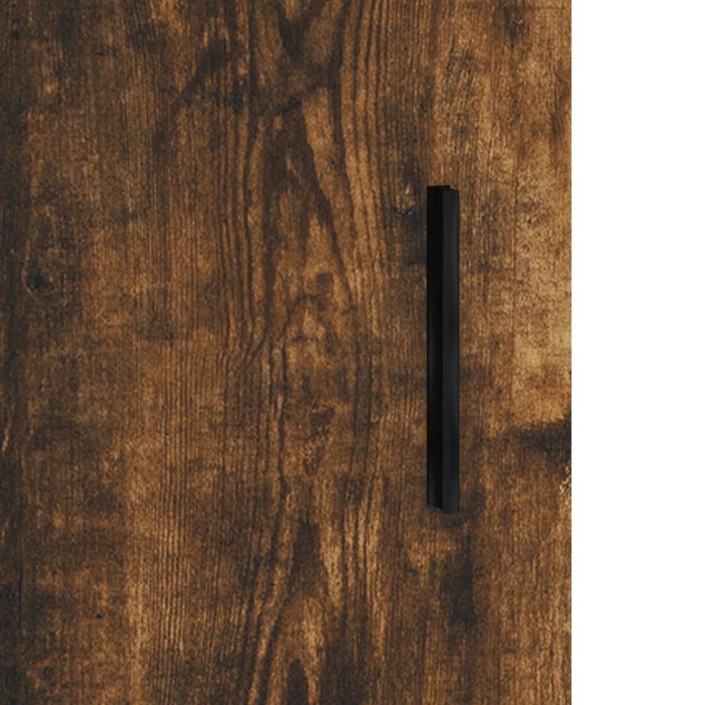 vidaXL Schreibtisch Räuchereiche 140x50x75 cm Holzwerkstoff