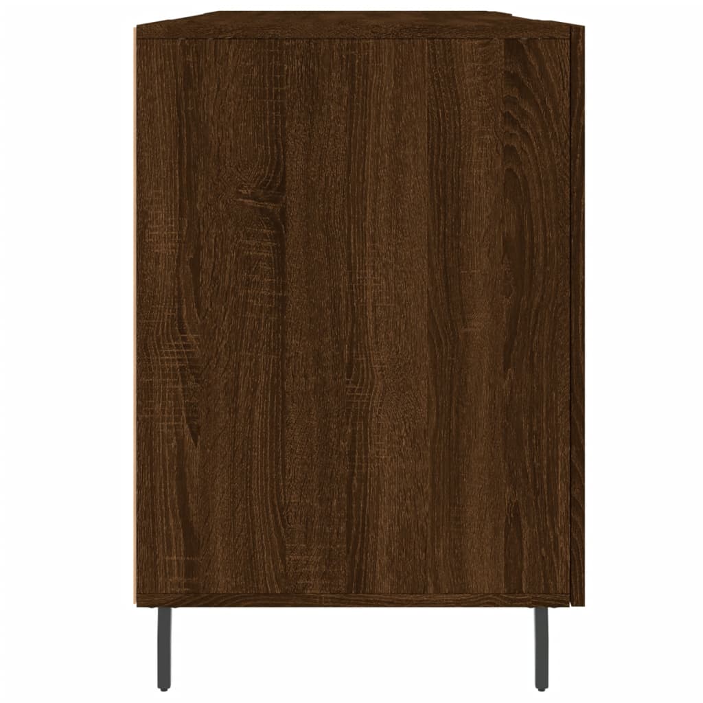 Schreibtisch Braun Eichen-Optik 140x50x75 cm Holzwerkstoff Stilecasa