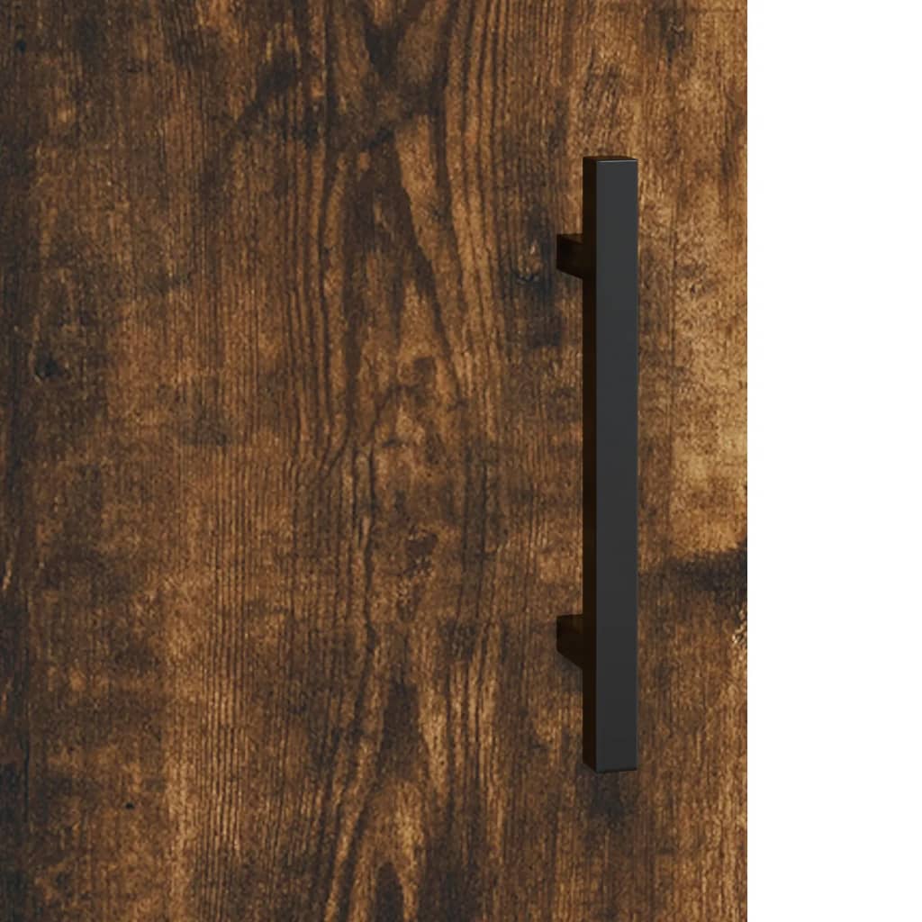 vidaXL Schreibtisch Räuchereiche 140x50x75 cm Holzwerkstoff