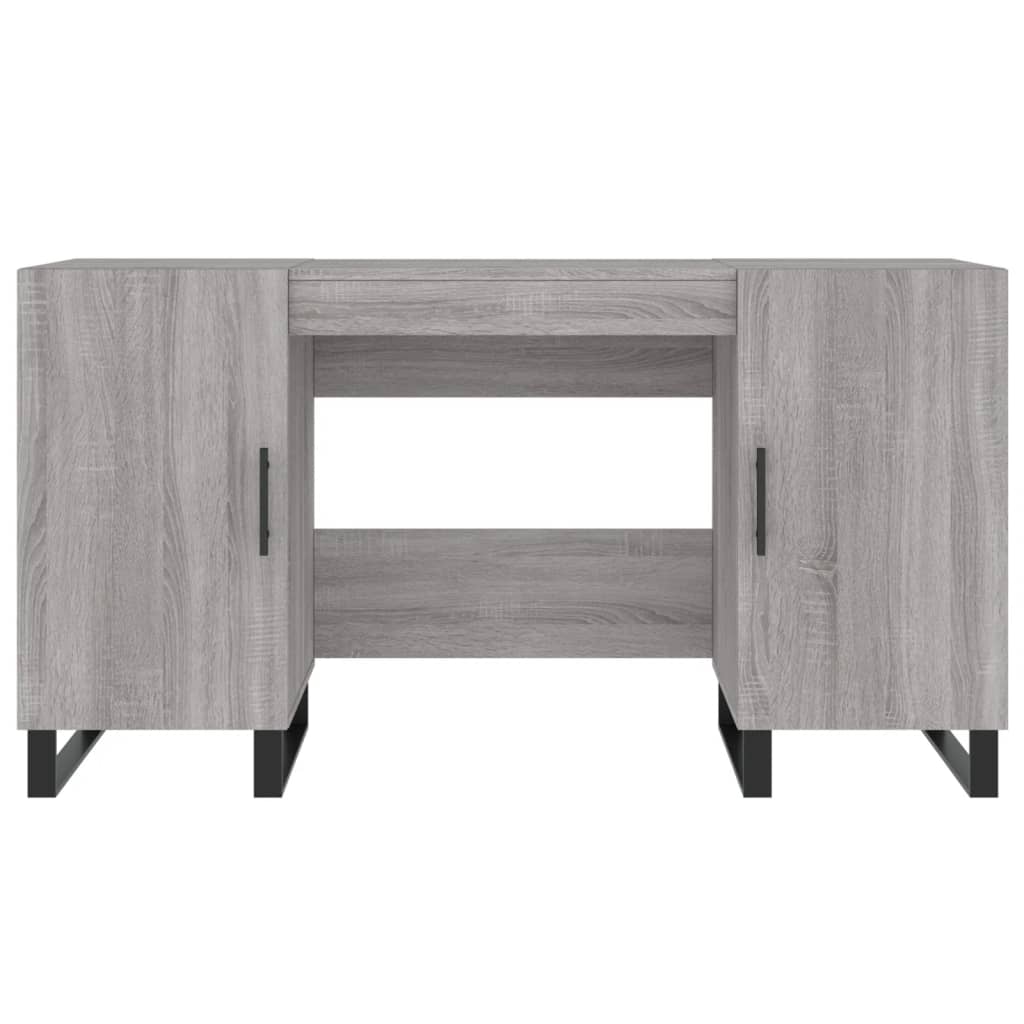 Schreibtisch Grau Sonoma 140x50x75 cm Holzwerkstoff Stilecasa