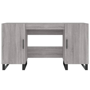 Schreibtisch Grau Sonoma 140x50x75 cm Holzwerkstoff Stilecasa