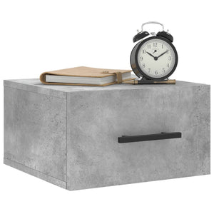 Wand-Nachttische 2 Stk. Betongrau 35x35x20 cm Stilecasa