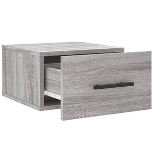 vidaXL Wand-Nachttische 2 Stk. Grau Sonoma 35x35x20 cm