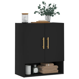 vidaXL Wandschrank Schwarz 60x31x70 cm Holzwerkstoff