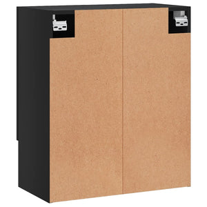 vidaXL Wandschrank Schwarz 60x31x70 cm Holzwerkstoff