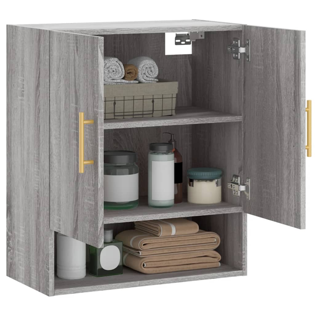 Wandschrank Grau Sonoma 60x31x70 cm Holzwerkstoff Stilecasa