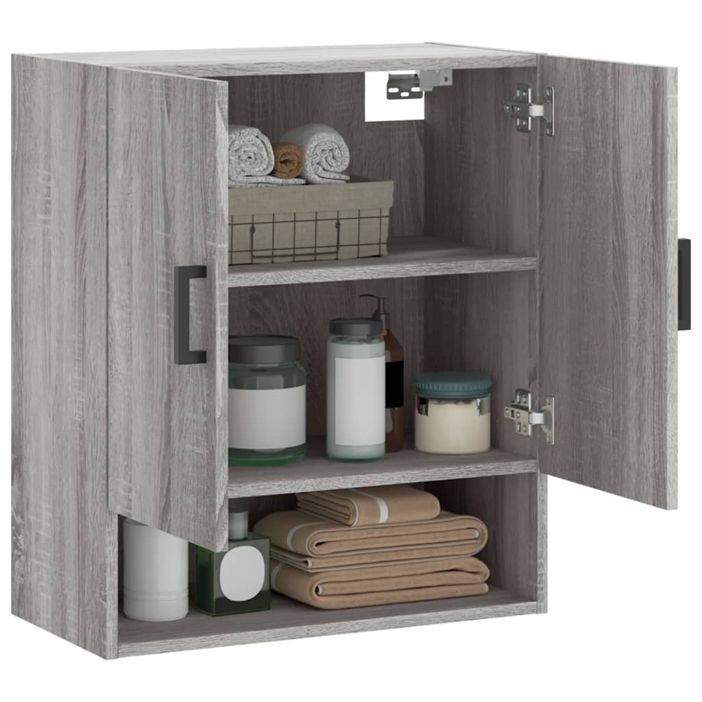 vidaXL Wandschrank Grau Sonoma 60x31x70 cm Holzwerkstoff