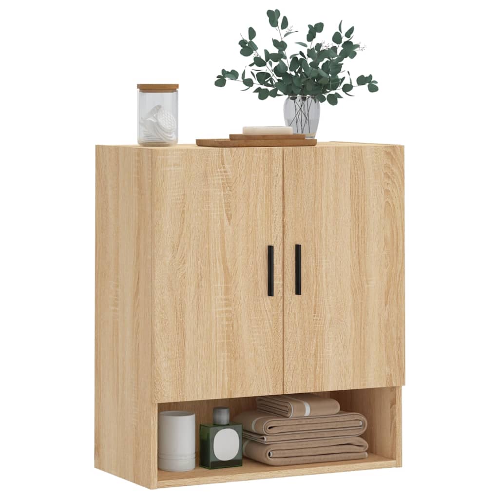 vidaXL Wandschrank Sonoma-Eiche 60x31x70 cm Holzwerkstoff