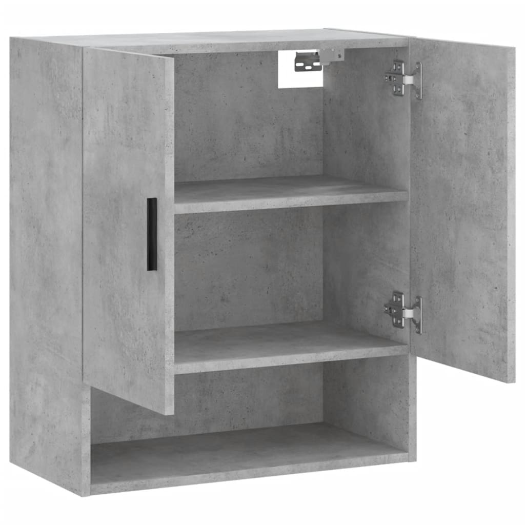 vidaXL Wandschrank Betongrau 60x31x70 cm Holzwerkstoff