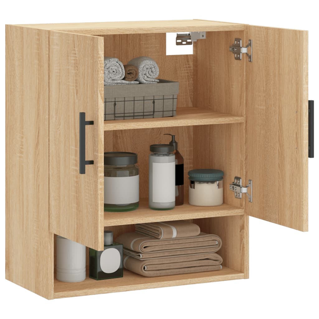 vidaXL Wandschrank Sonoma-Eiche 60x31x70 cm Holzwerkstoff