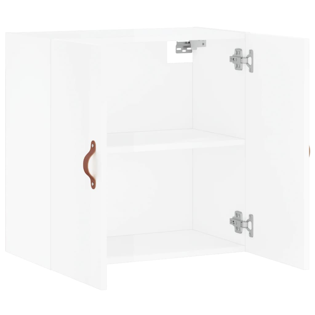 vidaXL Wandschrank Hochglanz-Weiß 60x31x60 cm Holzwerkstoff