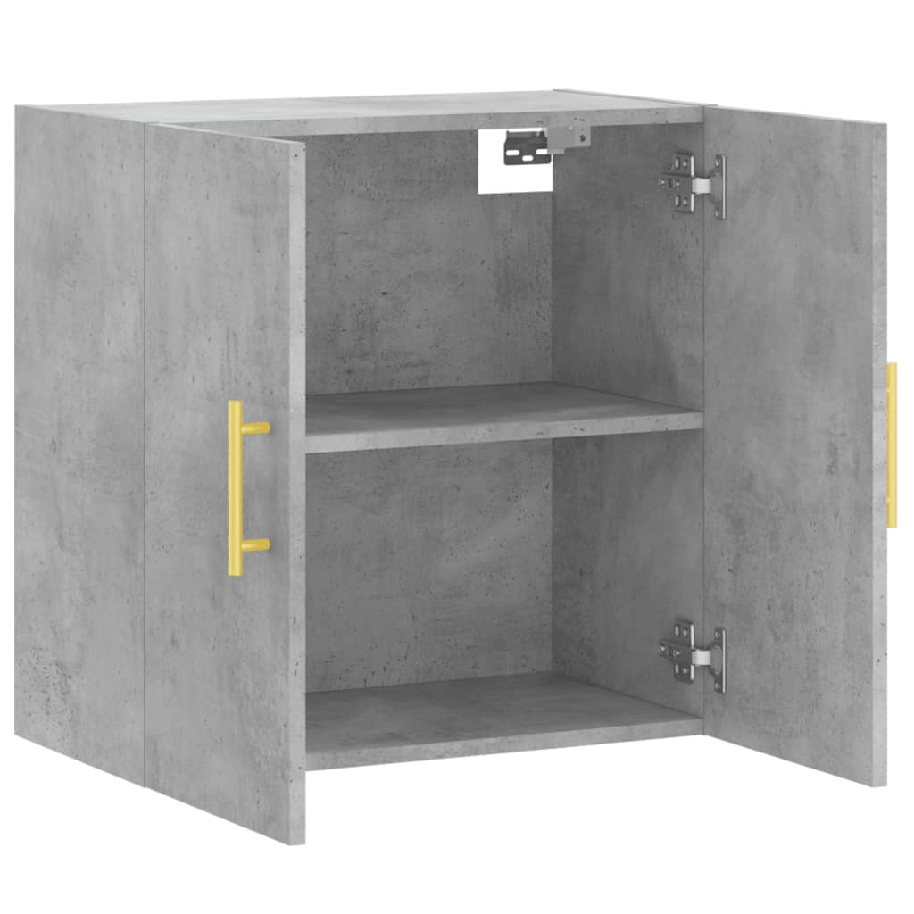 vidaXL Wandschrank Betongrau 60x31x60 cm Holzwerkstoff