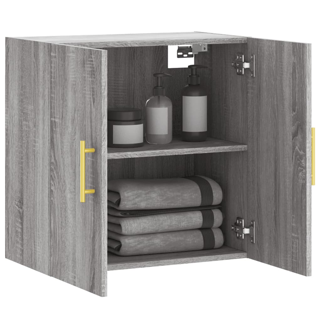 vidaXL Wandschrank Grau Sonoma 60x31x60 cm Holzwerkstoff