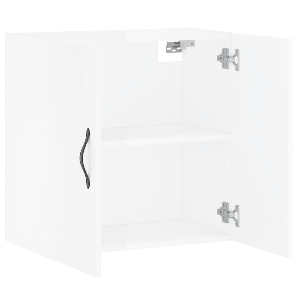 vidaXL Wandschrank Hochglanz-Weiß 60x31x60 cm Holzwerkstoff