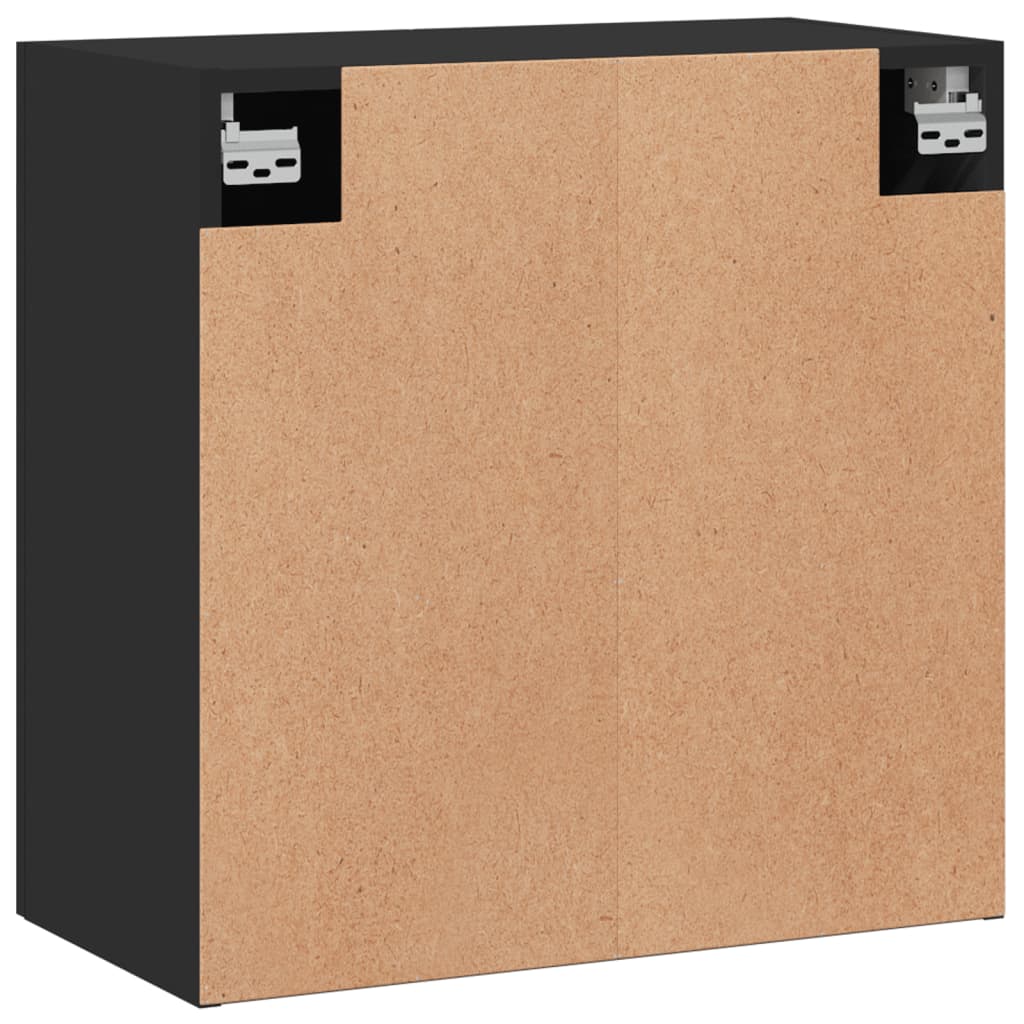 vidaXL Wandschrank Schwarz 60x31x60 cm Holzwerkstoff