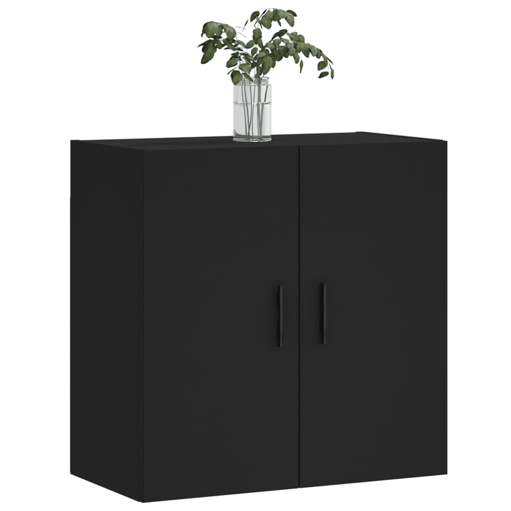 vidaXL Wandschrank Schwarz 60x31x60 cm Holzwerkstoff