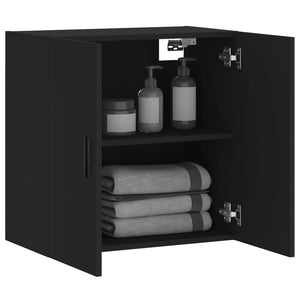 vidaXL Wandschrank Schwarz 60x31x60 cm Holzwerkstoff