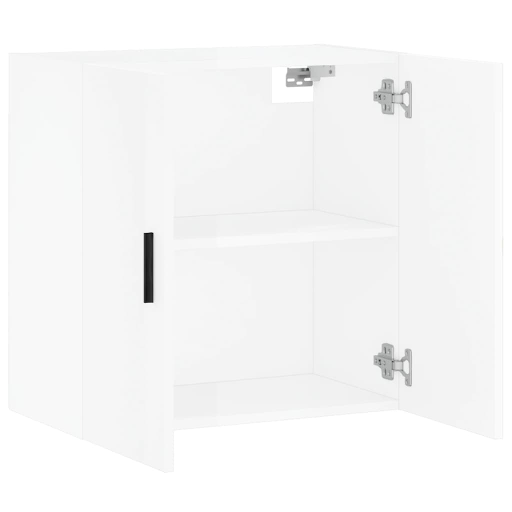 vidaXL Wandschrank Hochglanz-Weiß 60x31x60 cm Holzwerkstoff