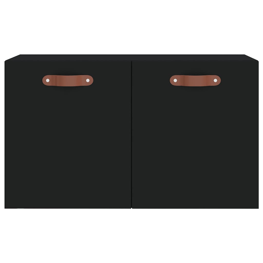 vidaXL Wandschrank Schwarz 60x36,5x35 cm Holzwerkstoff