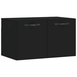 vidaXL Wandschrank Schwarz 60x36,5x35 cm Holzwerkstoff