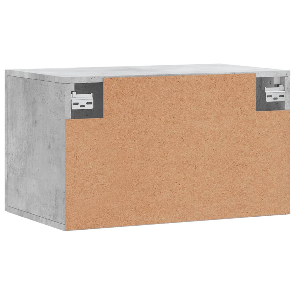 vidaXL Wandschrank Betongrau 60x36,5x35 cm Holzwerkstoff