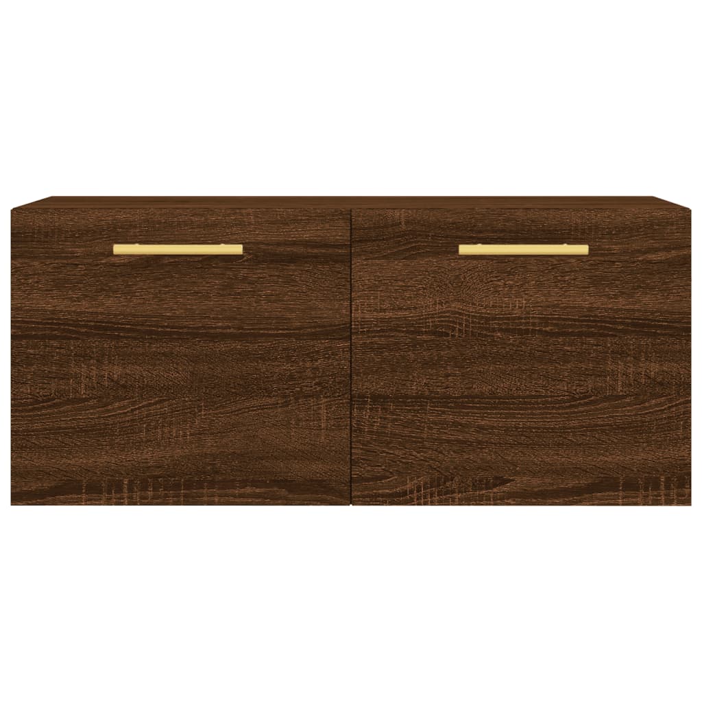 vidaXL Wandschrank Braun Eichen-Optik 80x36,5x35 cm Holzwerkstoff