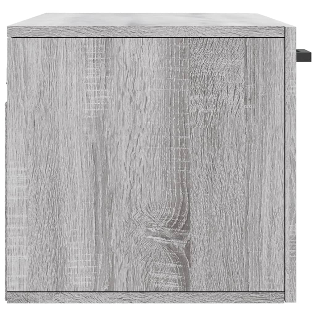 vidaXL Wandschrank Grau Sonoma 80x36,5x35 cm Holzwerkstoff