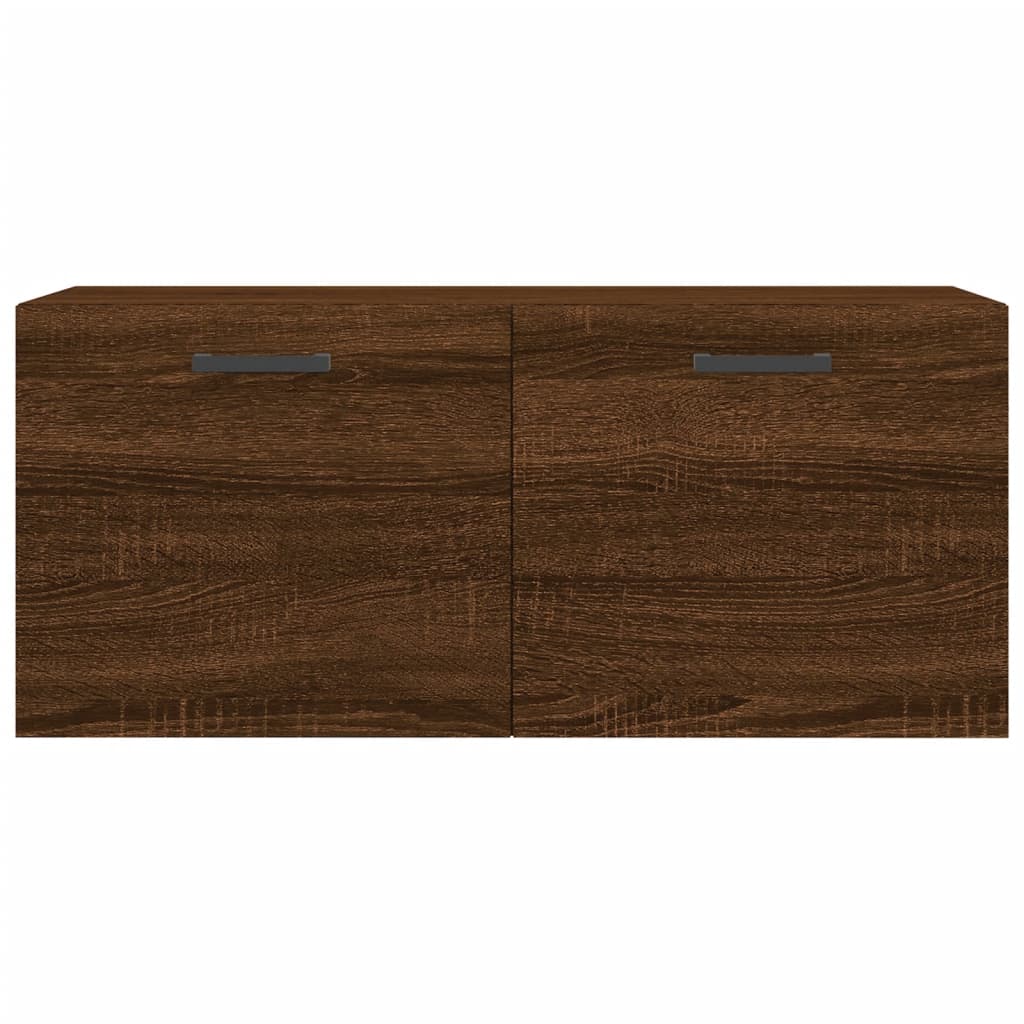 vidaXL Wandschrank Braun Eichen-Optik 80x36,5x35 cm Holzwerkstoff