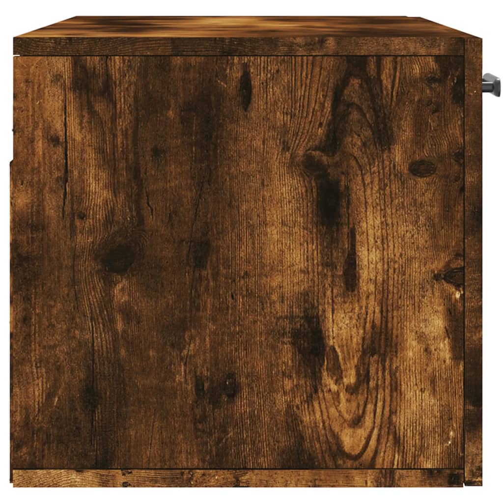 vidaXL Wandschrank Räuchereiche 80x36,5x35 cm Holzwerkstoff