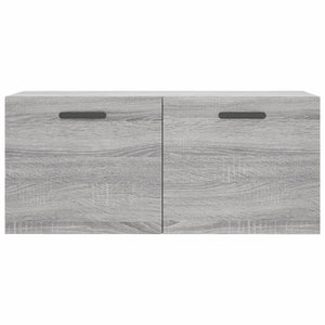 vidaXL Wandschrank Grau Sonoma 80x36,5x35 cm Holzwerkstoff