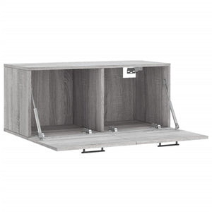 vidaXL Wandschrank Grau Sonoma 80x36,5x35 cm Holzwerkstoff