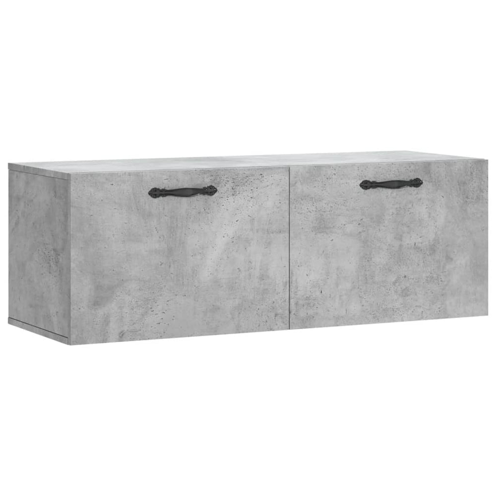 Wandschrank Betongrau 100x36,5x35 cm Holzwerkstoff Stilecasa