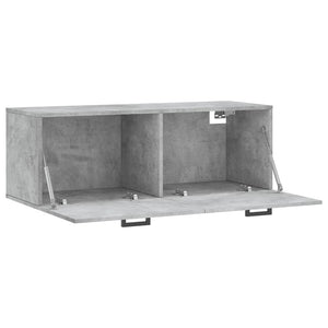 vidaXL Wandschrank Betongrau 100x36,5x35 cm Holzwerkstoff