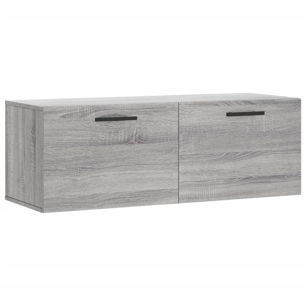 vidaXL Wandschrank Grau Sonoma 100x36,5x35 cm Holzwerkstoff