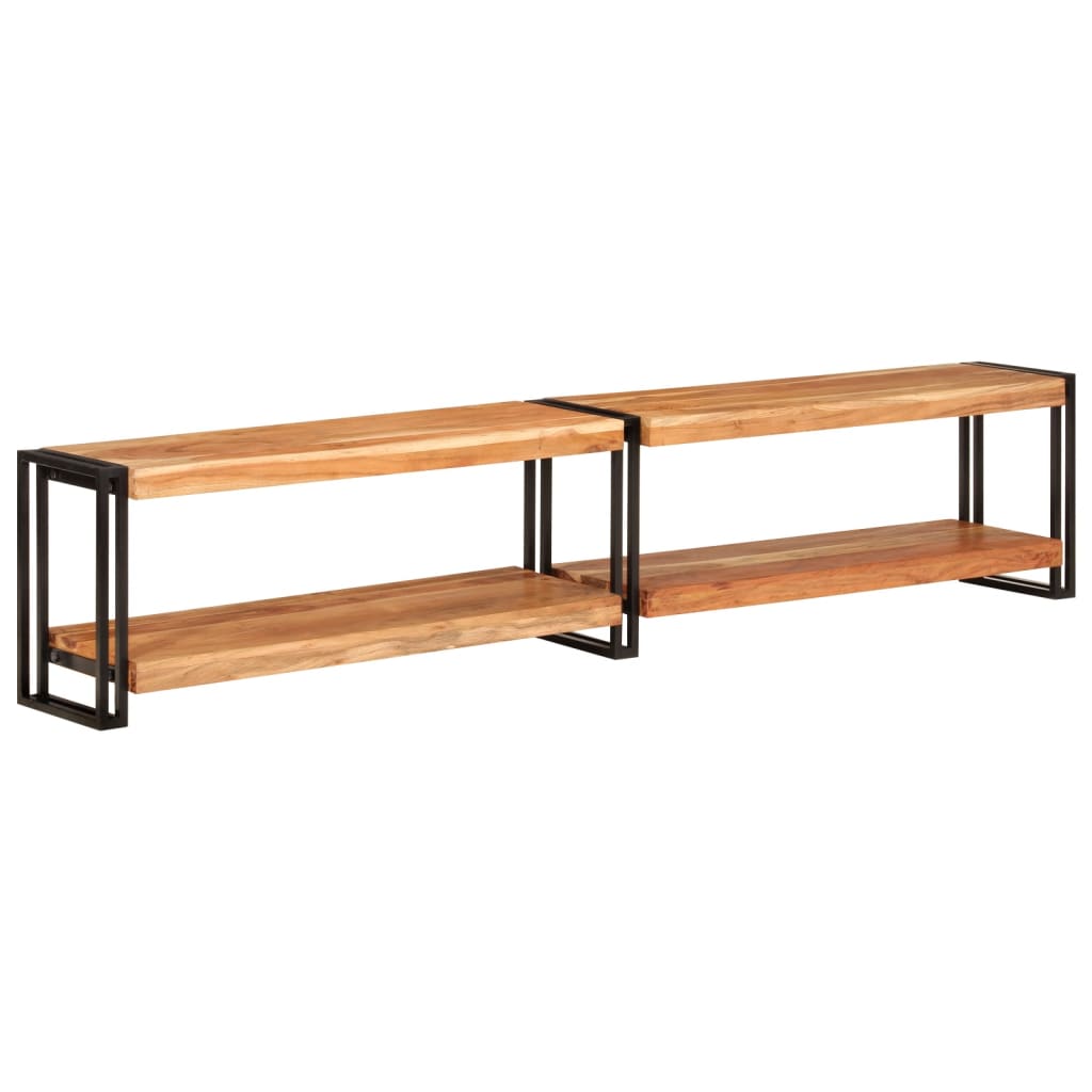 vidaXL TV-Schrank 200x30x40 cm Massivholz Akazie